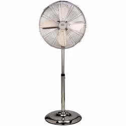 DCG Eltronic VE9090, Ventilateur à lame domestique, Chrome, Sol, Métal, 40 cm, Secteur