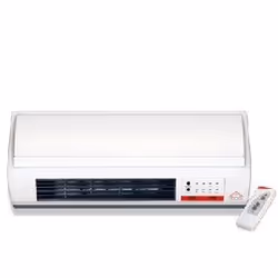 DCG Eltronic TCM 55, Chauffage de ventilateur électrique, Mur, Blanc, 2000 W, 1000 W, 230 V