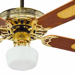 DCG Eltronic VE CRD43 TL ventilateur Marron, Or
