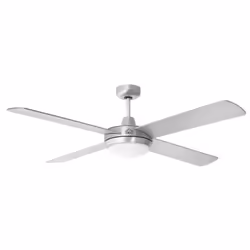 DCG Eltronic VECRD40TL, Ventilateur à lame domestique, Argent, Plafond, Mur, 40 cm, 60 W, 230 V