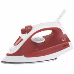 DCG Eltronic DB8010, Fer à repasser à sec ou à vapeur, Semelle en acier inoxydable, Rouge, Blanc, Énergie, Temperature, 1800  ...