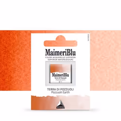 MaimeriBlu : Watercolour Paint : Half Pan : Pozzuoli Earth