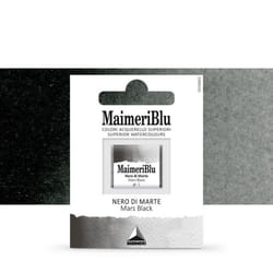 MaimeriBlu : Watercolour Paint : Half Pan : Mars Black