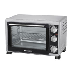 Sekom SGFR-19VS Grille-pain four 19 L 1200 W Noir, Argent
