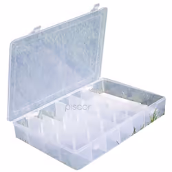 Lineaeffe Boîte Poly 5 32 x 22.5 x 5 cm Boîte de Pêche Rangement Accessoire Leurre Hameçon Compartiment Plastique