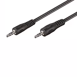Ewent EC1608, 3,5mm, Mâle, 3,5mm, Mâle, 5 m, Noir