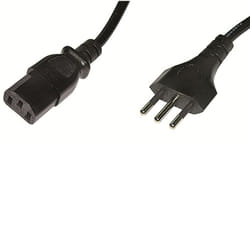 Ewent EC1903 câble électrique Noir 1,8 m Prise d'alimentation type L Coupleur C13