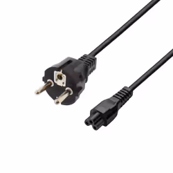 Ewent EC1907 câble électrique Noir 1,8 m Prise d'alimentation type F Coupleur C5