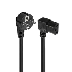 Ewent EC1910 câble électrique Noir 1,8 m Coupleur C13 Prise d'alimentation type F