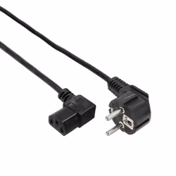 Ewent EC1910 câble électrique Noir 1,8 m Coupleur C13 Prise d'alimentation type F