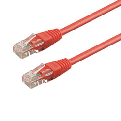 WP WPC-PAT-5U030R câble de réseau Rouge 3 m Cat5e U/UTP (UTP)