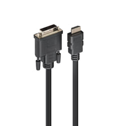 Ewent EC1350 câble vidéo et adaptateur 2 m HDMI Type A (Standard) DVI-D Noir