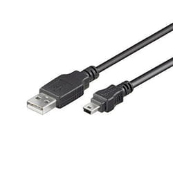 Ewent EC1027 câble USB 1,8 m USB 2.0 USB A Mini-USB B Noir