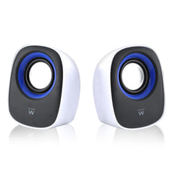 Ewent EW3513 haut-parleur 1-voie Noir, Bleu, Blanc Avec fil 5 W