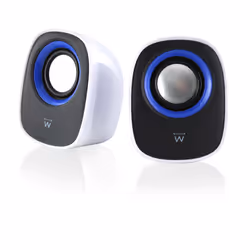 Ewent EW3513 haut-parleur 1-voie Noir, Bleu, Blanc Avec fil 5 W