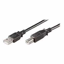 Ewent EC1006, 5 m, USB A, USB B, USB 2.0, Mâle/Mâle, Noir