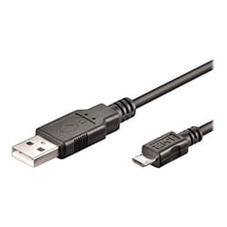 Ewent EC1018 câble USB 0,5 m USB 2.0 Micro-USB A USB A Noir