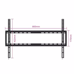 Ewent EW1503 support pour téléviseur 70" Noir