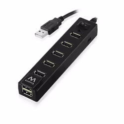 Ewent EW1130 hub & concentrateur 480 Mbit/s Noir