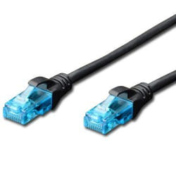 Ewent IM1137 câble de réseau Noir 0,25 m Cat5e U/UTP (UTP)