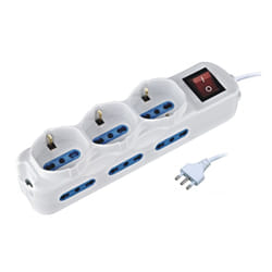 Ewent EW3928 multiprise 1,5 m 9 sortie(s) CA Intérieure Blanc