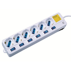 Ewent EW3930 multiprise 1,5 m 6 sortie(s) CA Intérieure Blanc