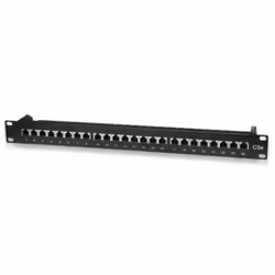 WP WPC-PAN-5F-24, RJ-45, Cat5e, Noir, Montage de rack, 1U