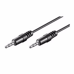 Ewent EC1606, 3,5mm, Mâle, 3,5mm, Mâle, 2 m, Noir