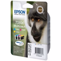 Epson Monkey Multipack 3-couleurs T0896 DURABrite Ultra Ink, Encre à pigments, 1 pièce(s), Multi pack