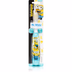 Cette brosse à dents électrique Minions Battery Toothbrush brosse les dents de l’enfant rapidement, efficacement et en douceu ...