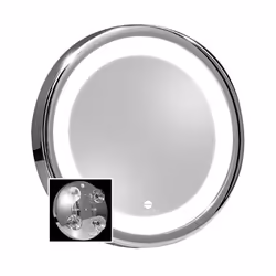 Macom 211 miroir de maquillage Ventouse Rond Chrome