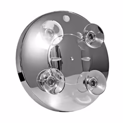 Macom 211 miroir de maquillage Ventouse Rond Chrome