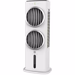 Macom Enjoy & Relax Power Double Wind, Refroidisseur d'air évaporatif portable, Blanc, 4 roue(s), Boutons, 10 L, 100 m²