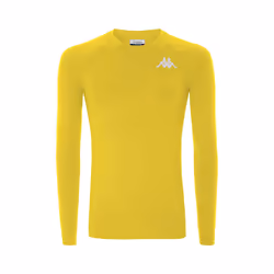Sous maillot - KAPPA - Vurbat - Jaune - Manches longues - Respirant