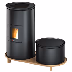 Cadel Bistrot Lounge, Pose libre, Noir, 15 kg, Arrière, Pellet, 156 m³