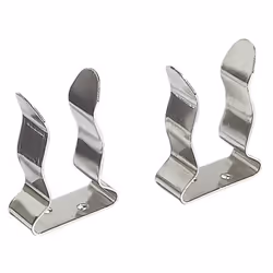Clip inox - OSCULATI - 25/32mm - Paire - Intérieur - Gris