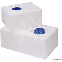 Réservoir deau Douce - OSCULATI - Polyéthylène blanc - 70 à 170 litres - Trappe dinspection