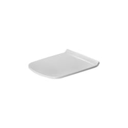 Duravit - série Durastyle Rimless 006379 rechange Abattant charnières inox à Fermeture ralentie Finition blanc