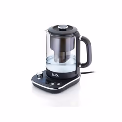 Laica KJ4000L, 1,5 L, 2400 W, Noir, Transparent, Thermostat réglable, Indicateur de niveau d'eau, Fonction garder au chaud