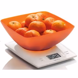 Laica KS1012, Balance de ménage électronique, 3 kg, 1 g, Orange, Blanc, Plastique, Comptoir