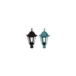 Lanterne pour Poteau 60mm Modèle Berlin - 60w IP44 mm.192x192x356h. vert antique