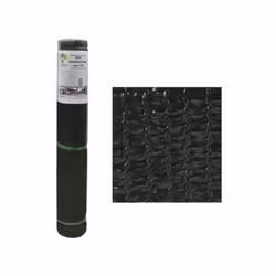Tissage plat avec lisière et boutonnières Bande monofilament et polyéthylène HD Tissage dense Brise-vue Couleur noir Réductio ...