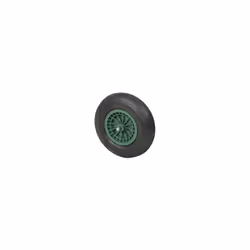 axe 20x130 mm, empattement 80 mm ø 40x10 cm tubeless caoutchouc 4,00 8 jante en plastique avec axe sur roulements à billes (C ...