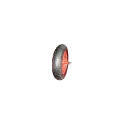 Roue de brouette pneumatique avec réservoir axe 12x210 mm - axe 12x210 mm, entraxe 150 mm