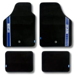 Sparco - Tapis Moquette Bande Bleu