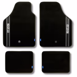 Ces tapis de voiture en tissu proviennent de la marque de qualité Sparco. L'ensemble de tapis de voiture universel se compose ...
