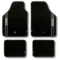 Sparco - Ensemble de tapis de voiture Tissu - Noir