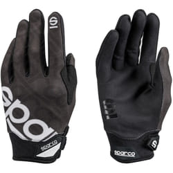 Gants de travail réglables Sparco 002093 renforcés au poignet entre index de police Noir m