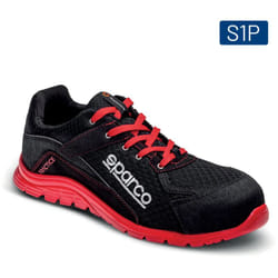 Sparco - 07517NRRS Chaussures de sécurité d'entraînement Jacques S1P src Rouge/Noir 47