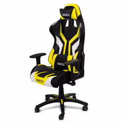 Sparco Torino, Siège rembourré, Dossier rembourré, Noir, Blanc, Jaune, Noir, Blanc, Jaune, Noir, Noir
